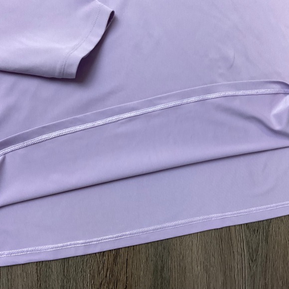 Coolibar Golf Polo Shirt Womens Extra Large Purple Long Sleeve UPF 50+ Tennis - Picture 5 of 7